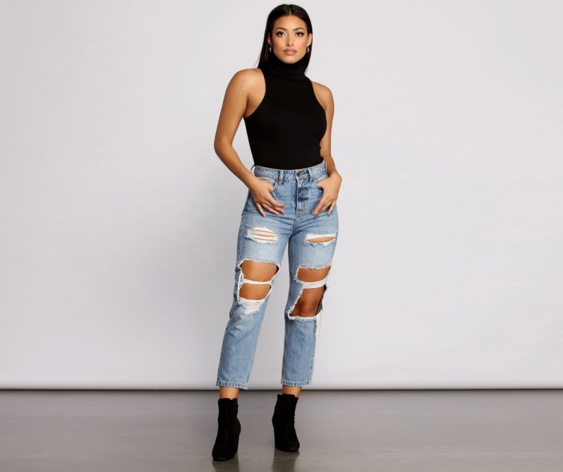 TableClothsUs Captivate Me Basic Crepe Sleeveless Bodysuit